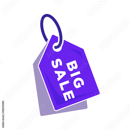 Price Tag Icon Illustration Vector, Big Sale Promotional Labels Illustration Vector Design Template.