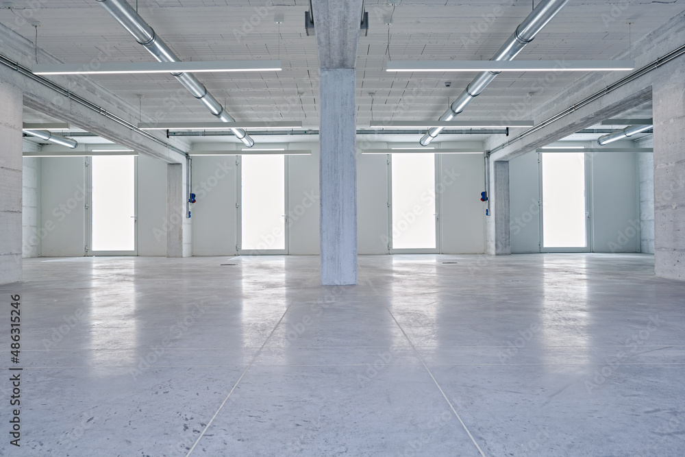 large empty modern interior space large empty modern interior space