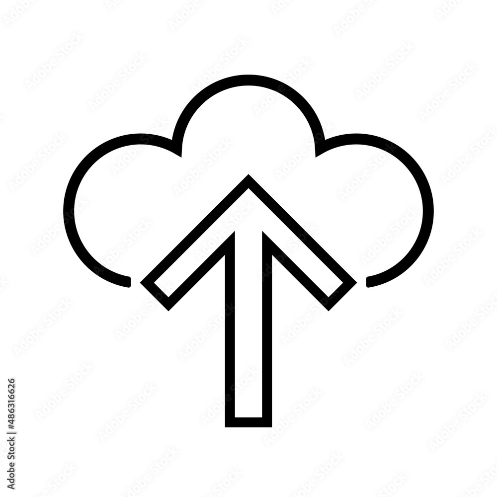 modern Upload vector icon. Modern cloud storage symbol, simple flat vector illustration for web site or mobile app modern Upload vector icon. Modern cloud storage symbol, simple flat vector illustration for web site or mobile app