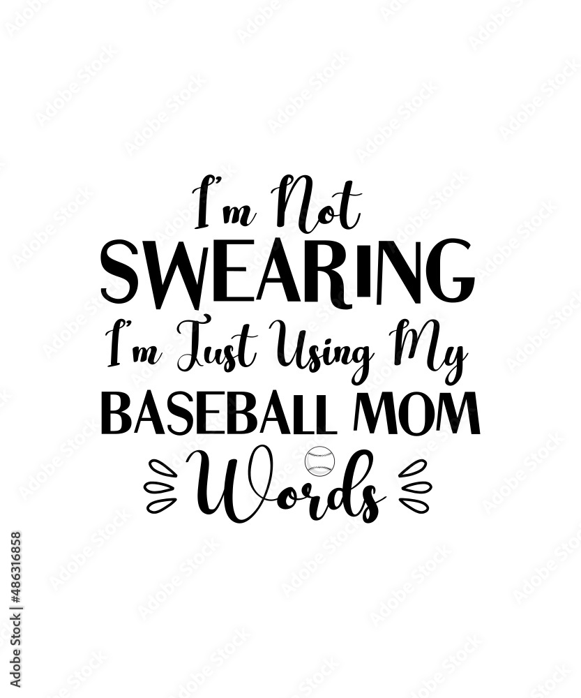 Fototapeta premium Baseball SVG Bundle, Baseball SVG, Baseball Mom SVG, Baseball Clipart, Baseball Cut Files, Sports Svg, Baseball Quote, Saying Svg