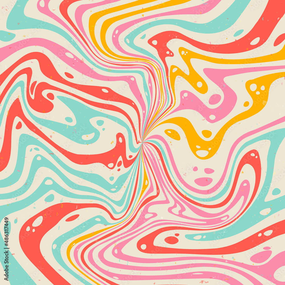 Abstract psychedelic groovy background. Abstract psychedelic groovy background.