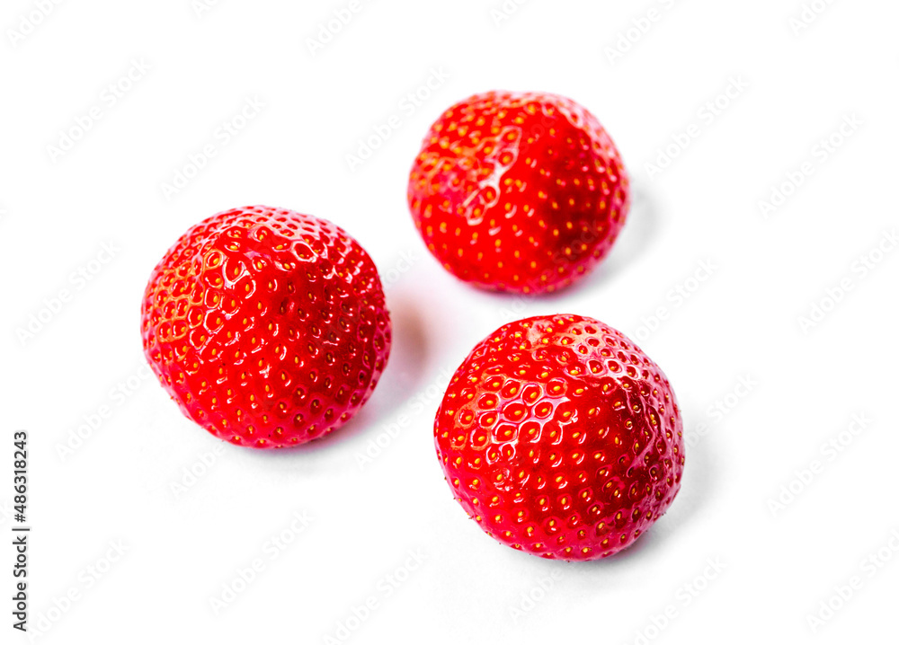 Strawberries isolated on white background Strawberries isolated on white background