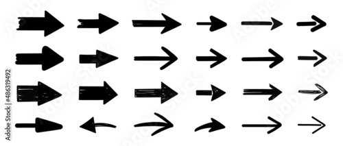 grunge arrow vector. grunge arrow brush.grunge arrow paint