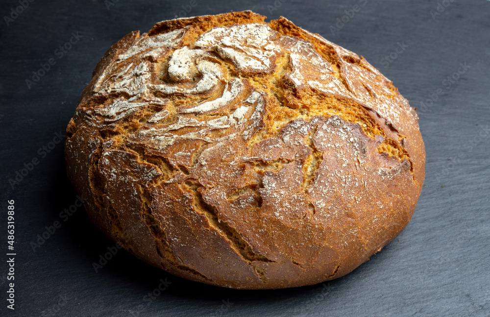 artisan handmade close up bauernbrot bun sourdough bread artisan handmade close up bauernbrot bun sourdough bread