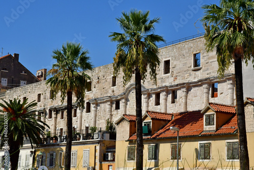 Split  Croatia - september 5 2021   picturesque city in summer