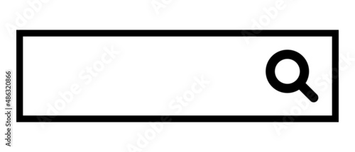 A simple search box. Web search. Editable vectors.