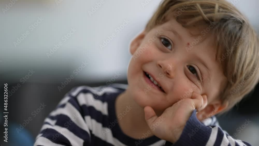 Adorable expressive small boy portrait face Adorable expressive small boy portrait face