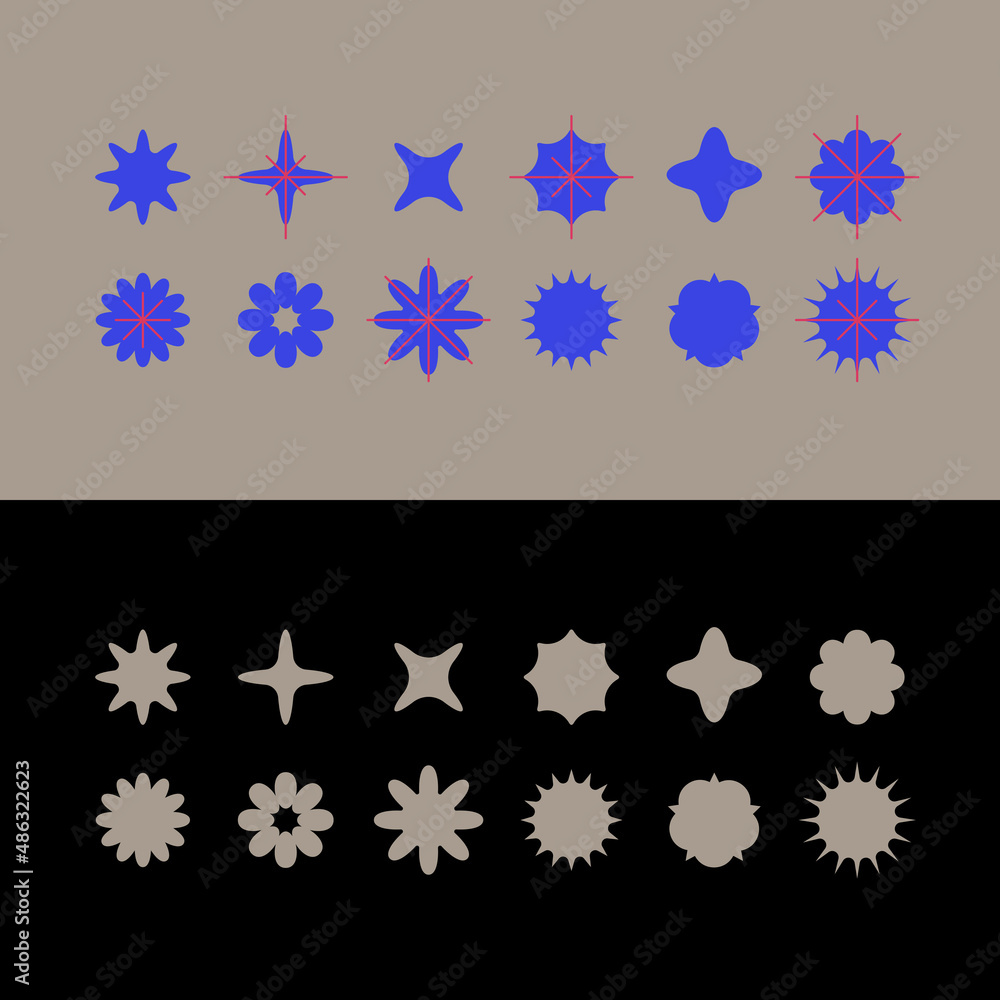 Abstract elements for design. A set of different geometric shapes. Abstract elements for design. A set of different geometric shapes.