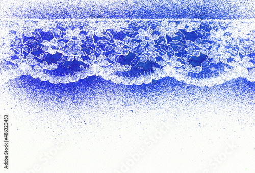 Beautiful watercolor background lace texture. Fashion background.