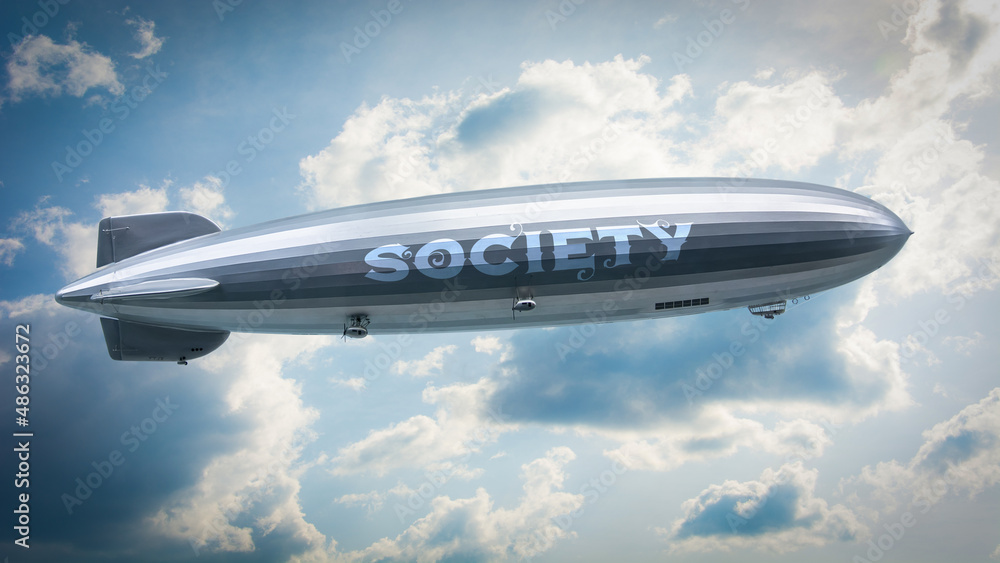 Fototapeta premium Street Sign to Society