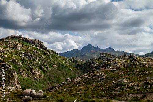 Mountain rocky landscape photo