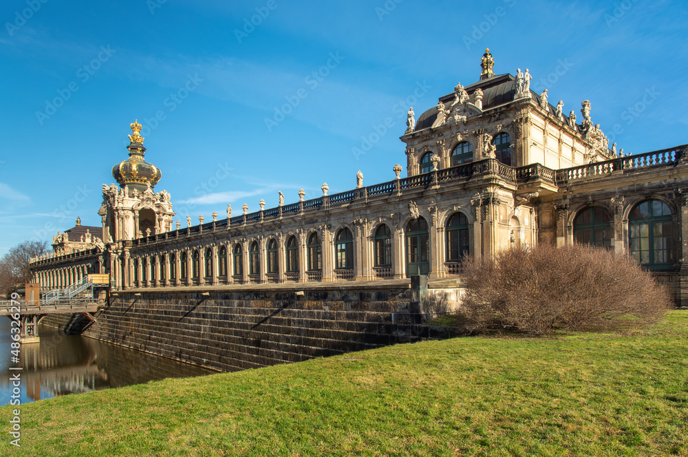 Dresden, Saxony, Germany. View of the Zwinger 