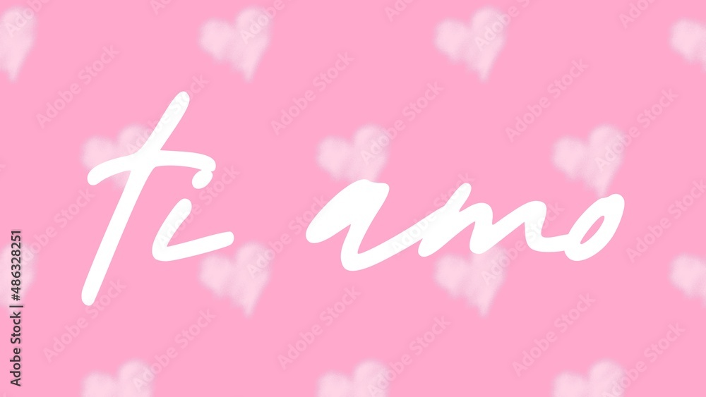 Valentine's day gift cart with for ti amo text. Love related items. Home decoration printable. Valentine's day gift cart with for ti amo text. Love related items. Home decoration printable.