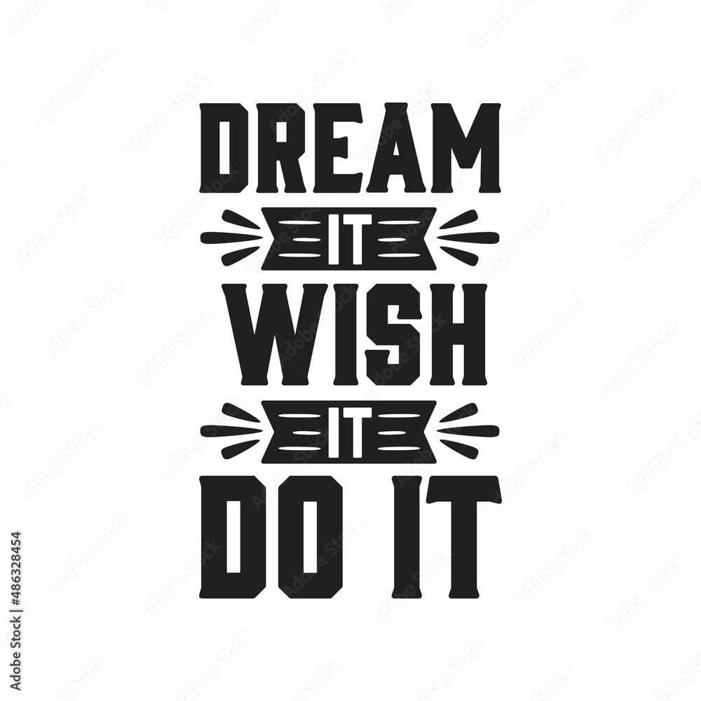 Fototapeta premium Dream lettering design and white background 
