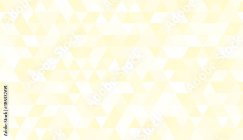 Abstract seamless pattern of geometric shapes. Mosaic background of  triangles. Evenly spaced triangles in different shades of yellow. Vector illustration