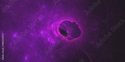 3D rendering abstract multicolor fractal background