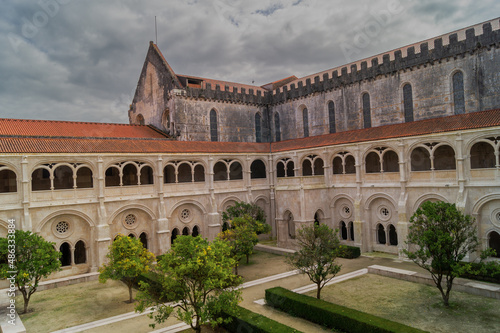 The Alcobaca Monastery Mosteiro de Santa Maria de Alcobaca in Alcobasa. Portugal.