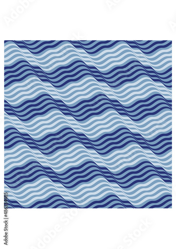 Illusion stripes seamless vector pattern