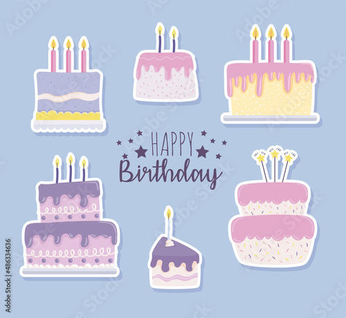 happy birthday delicious cakes