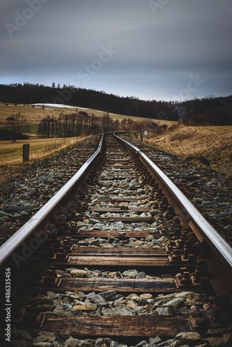 Where the tracks lead in the countryside