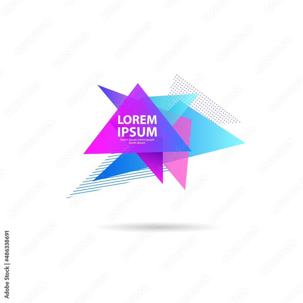 Abstract graphic triangle shape. Template banners, postcards, posters. Colorful geometric polygonal figure isolated. Trendy modern design backgrounds. Abstract graphic triangle shape. Template banners, postcards, posters. Colorful geometric polygonal figure isolated. Trendy modern design backgrounds.