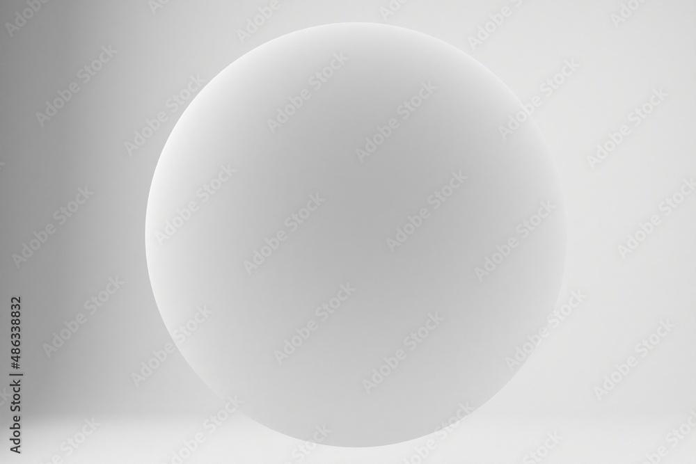 Big white Sphere or Button isolated on white background Big white Sphere or Button isolated on white background