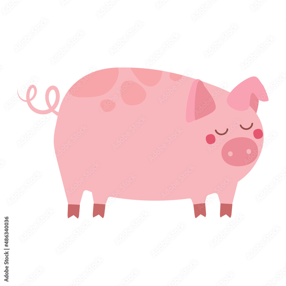 Cute pigs. Cheerful pig. Funny pigs vector. Cute pigs. Cheerful pig. Funny pigs vector.