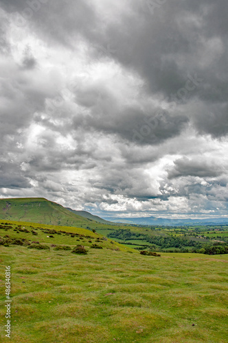 Black mountains of England and Wales.