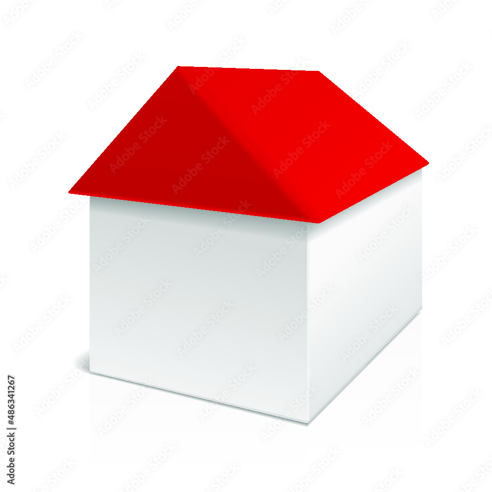 House Icon isolated on a white background. 3d rendering House Icon isolated on a white background. 3d rendering