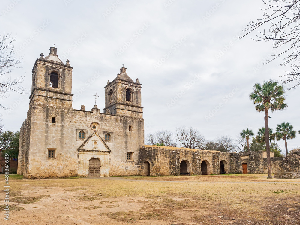 Overcast view of the Mission Concepcion