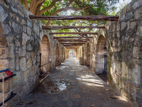 Fototapeta Naklejka Na Ścianę i Meble -  Sunny view of The Alamo