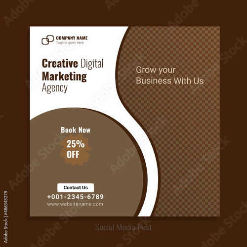 Social media post design template