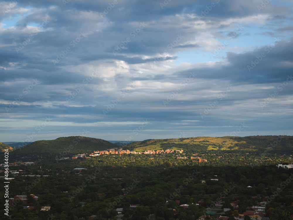 Panorama of Pretoria in the valley