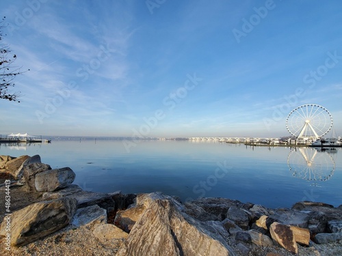 sky and river view at National Harbor