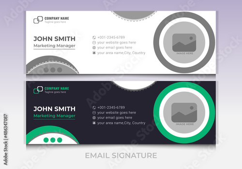 creative email signature template