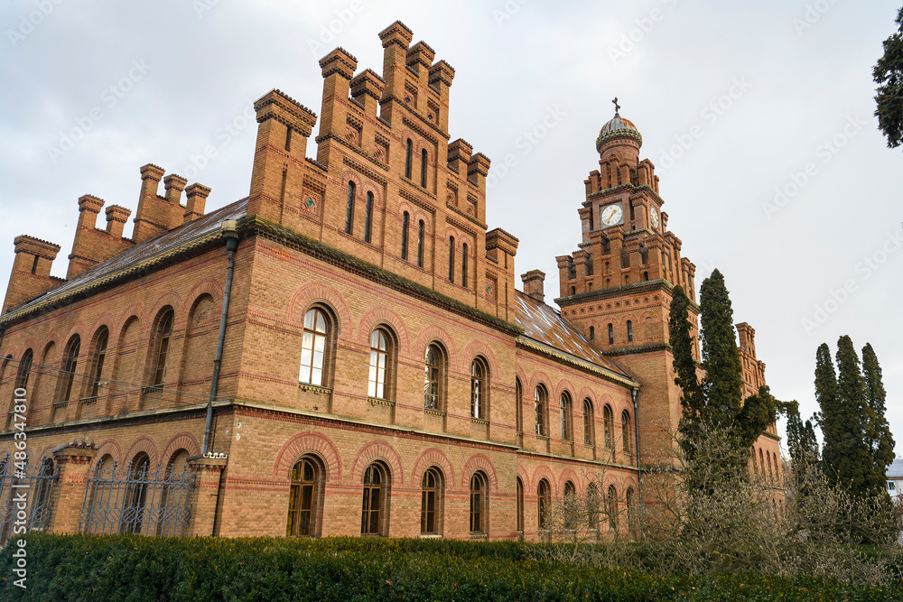 Chernivtsi National University, former Residence of Bukovinian and Dalmatian Metropolitans in Chernivtsi, Ukraine Chernivtsi National University, former Residence of Bukovinian and Dalmatian Metropolitans in Chernivtsi, Ukraine