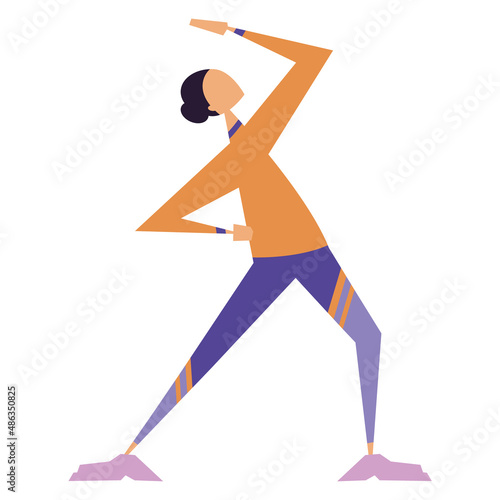 Young woman doing morning work-out