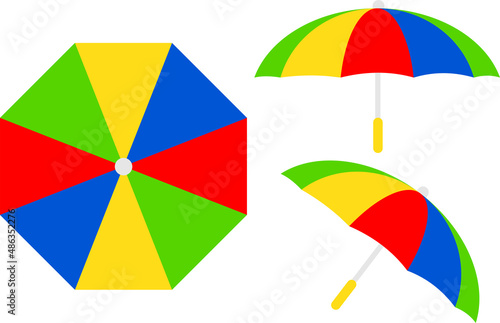 Frevo parasol, symbol of the Brazilian Carnival. photo