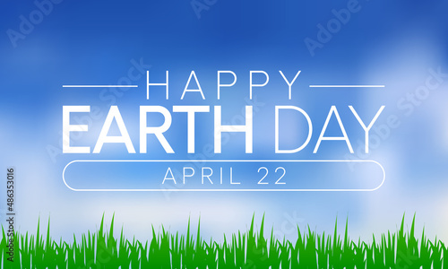 Earth day is observed every year on April 22, to demonstrate support for environmental protection. Vector illustration.