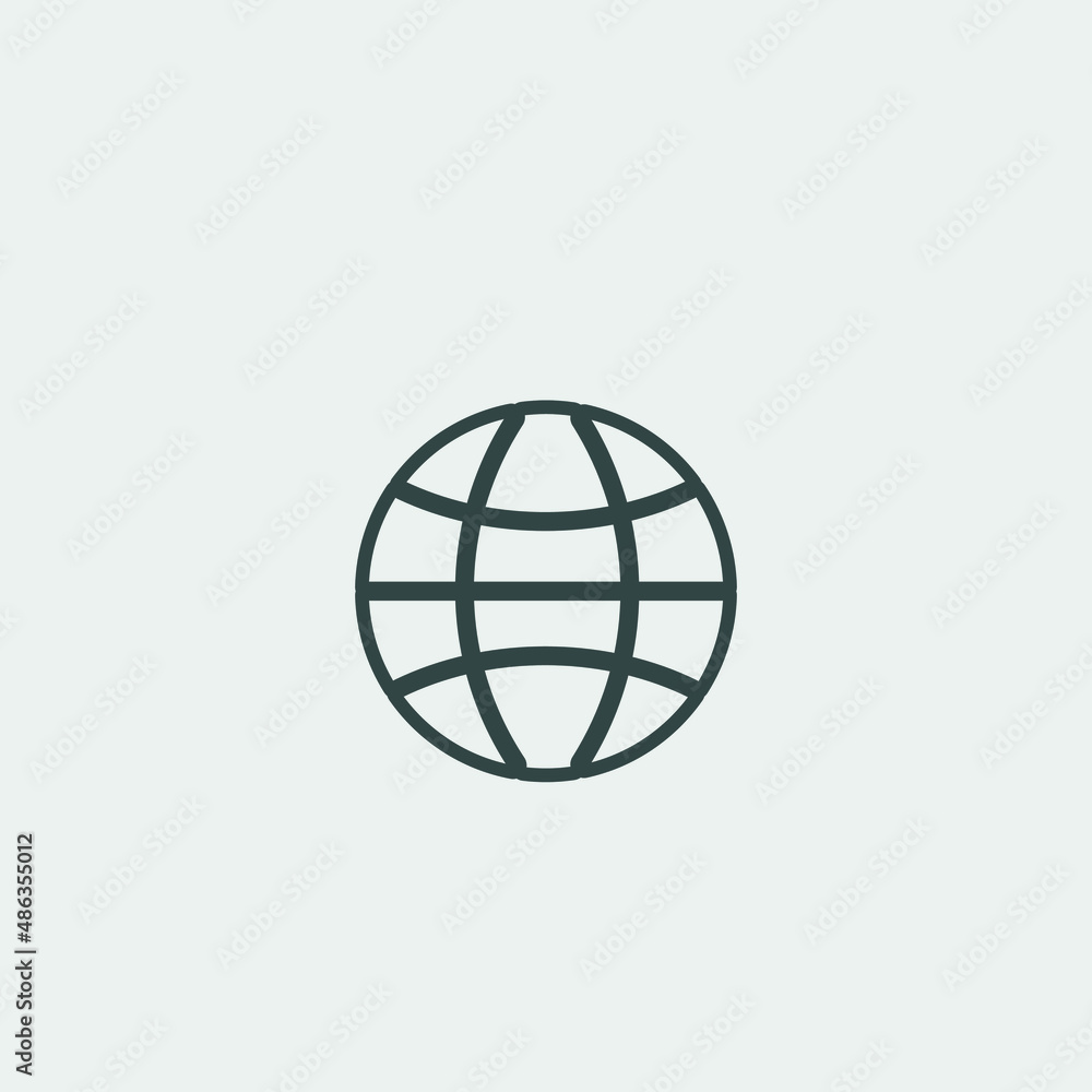 Global vector icon illustration sign Global vector icon illustration sign