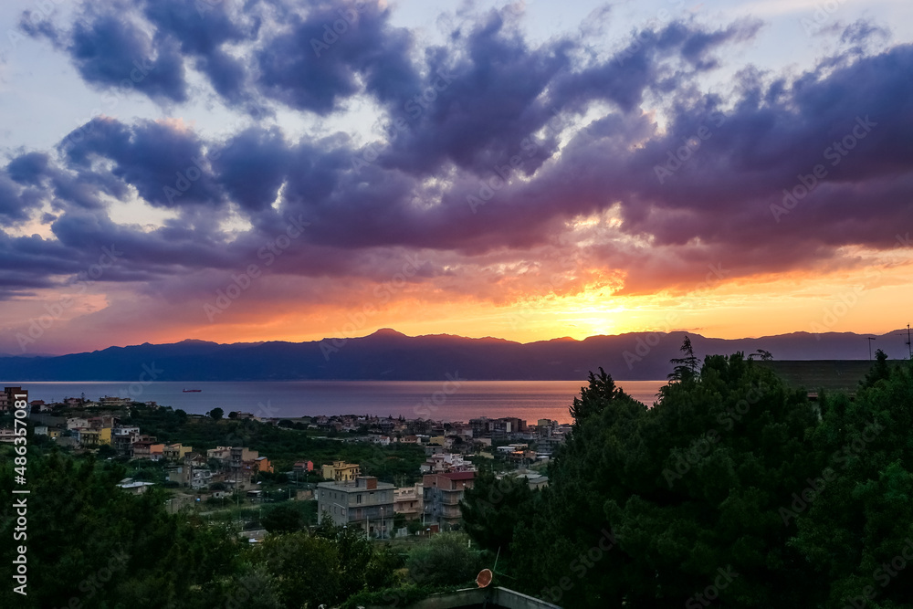 Fototapeta premium Travel and Holidays in Calabria Italy. South of Italy, Calabria, heel of the italian boot