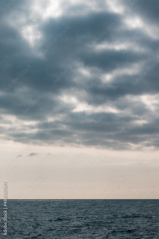 sky with clouds over the sea 
