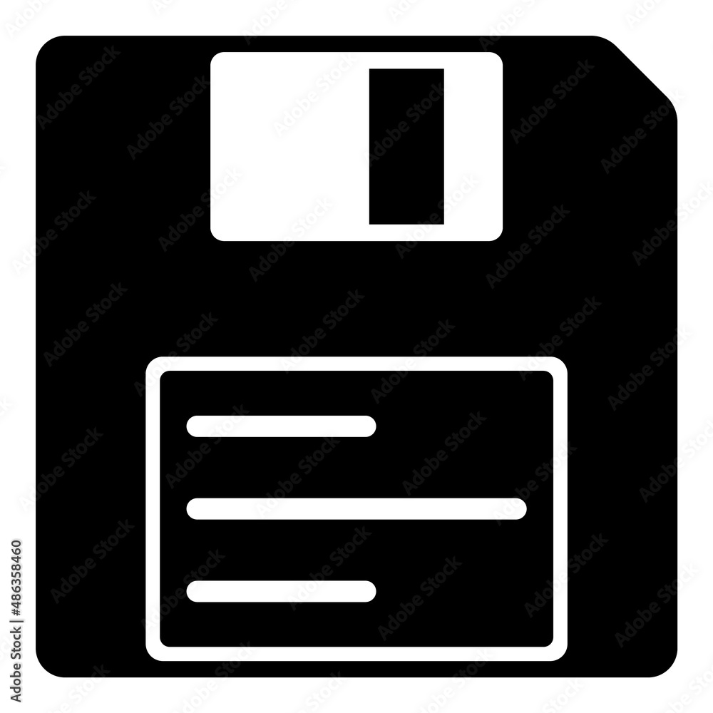 Floppy Disk Flat Icon Isolated On White Background Floppy Disk Flat Icon Isolated On White Background