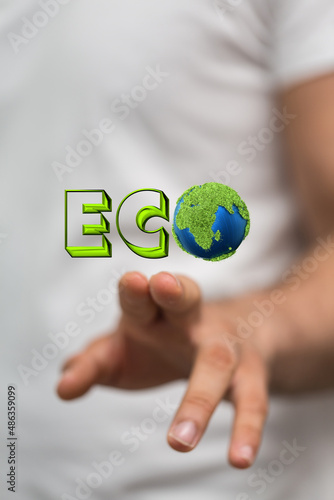 ECOLOGY word made with gree...