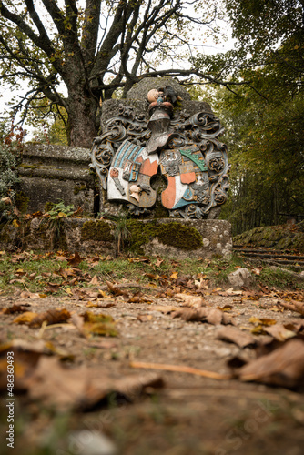 Cemetery at Knizeci Plane, Sumava mountains, Czech republic