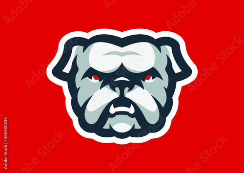 Bulldog angry mascot logo esports. Bulldog - vector logo/icon.