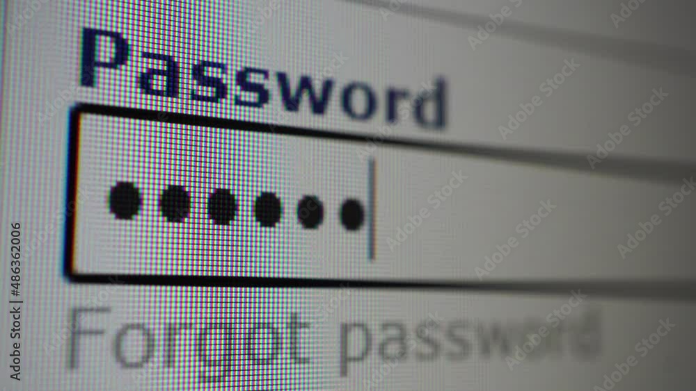 Macro video of a person typing his password online. Concept of security, privacy and hacking. Macro video of a person typing his password online. Concept of security, privacy and hacking.