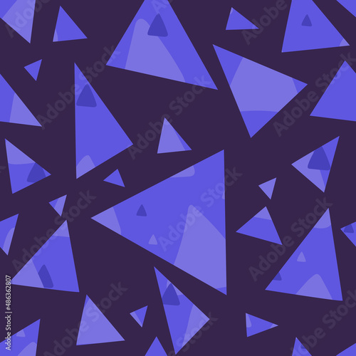 Violet Geometric seamless pattern. Abstract vector background. Triangles background with texture. elegant the template for fashion prints