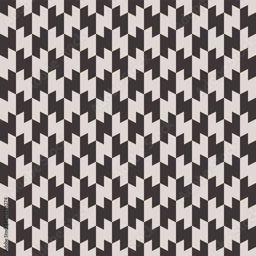 Black and White Seamless Pattern. Vector Tileable background.
