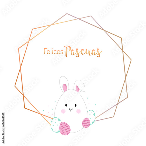 felices pascuas marco o borde